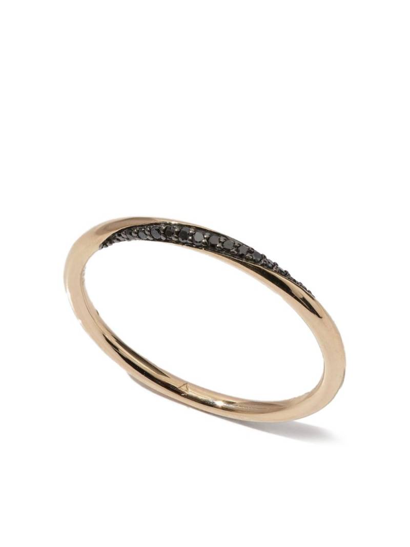 Otiumberg twisted black diamond ring - Gold von Otiumberg