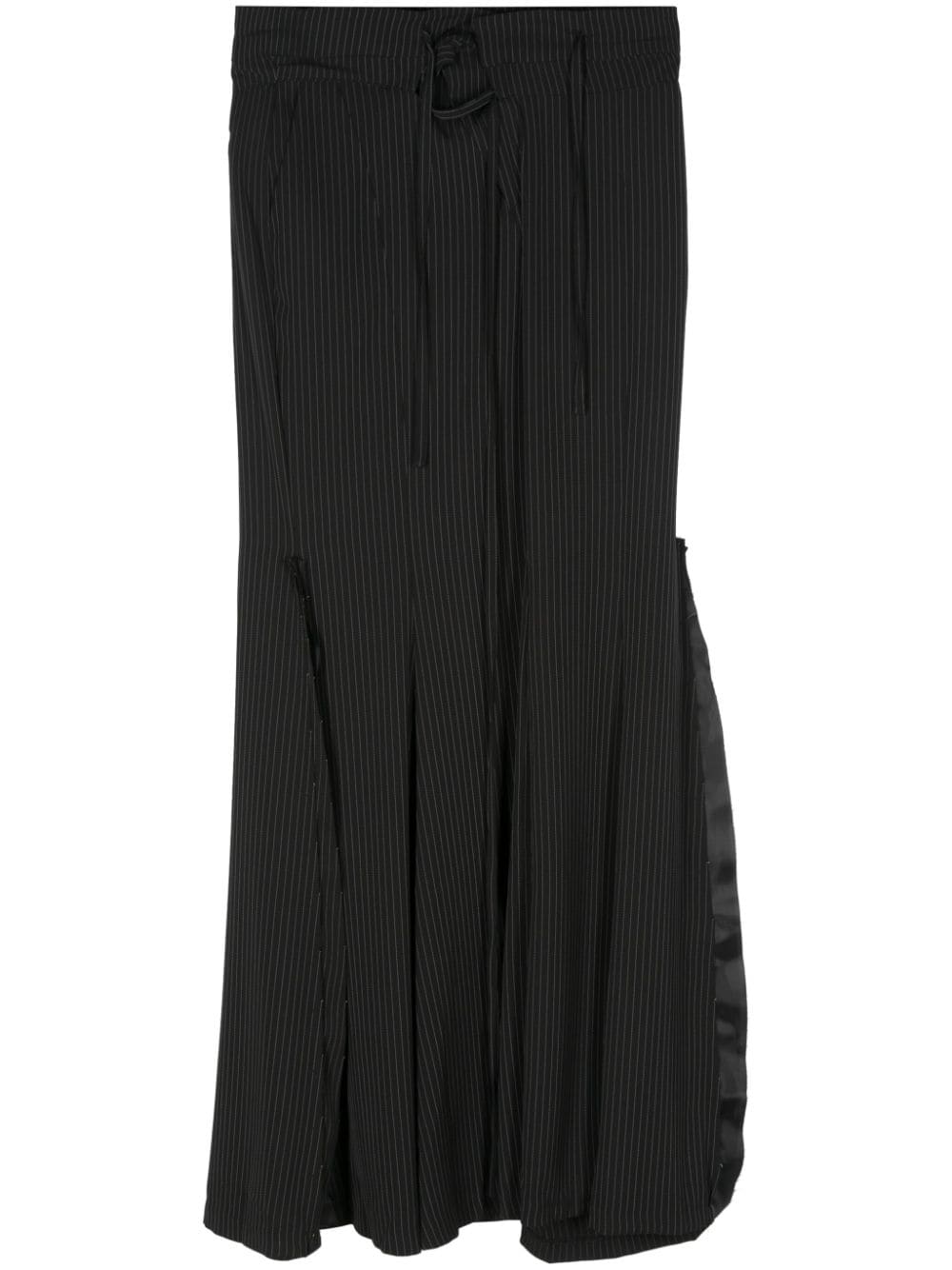 Ottolinger Mermaid pinstripe maxi skirt - Black von Ottolinger