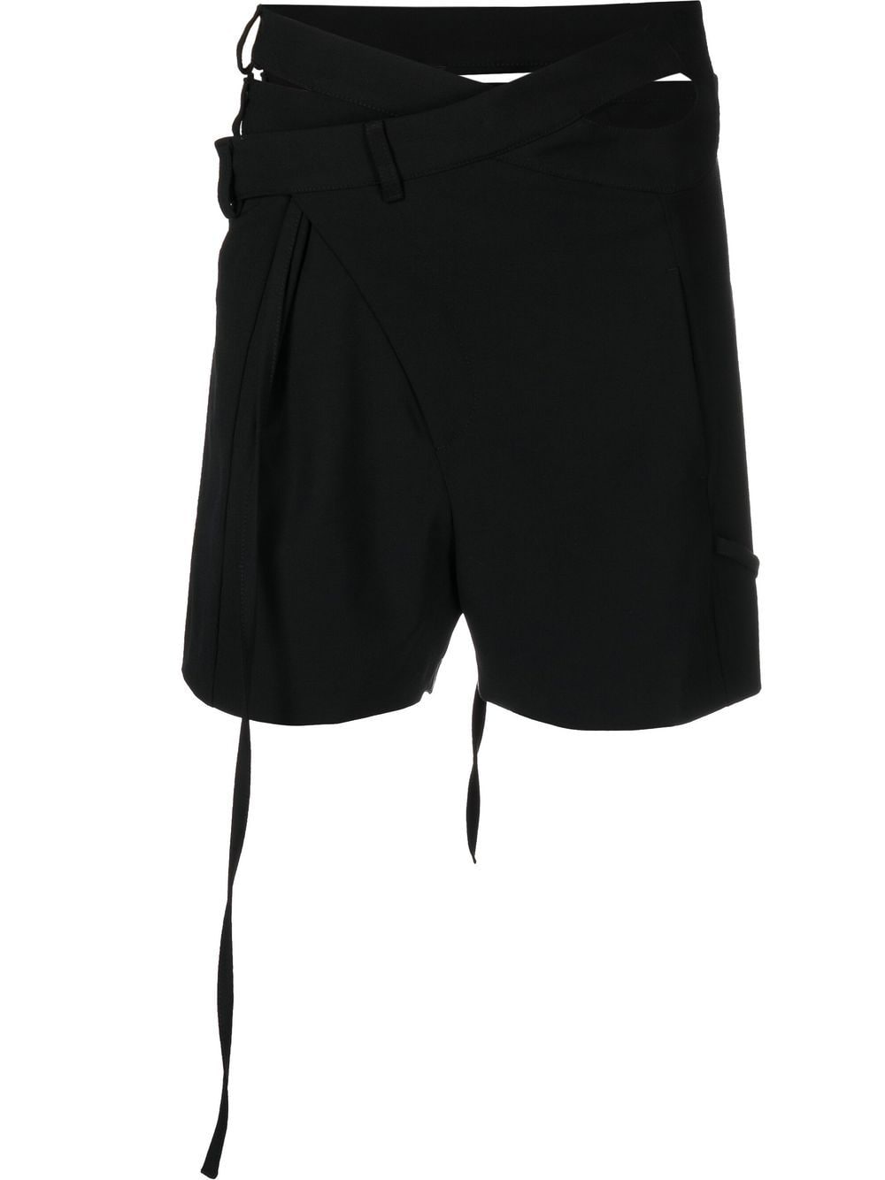 Ottolinger asymmetric belt shorts - Black von Ottolinger