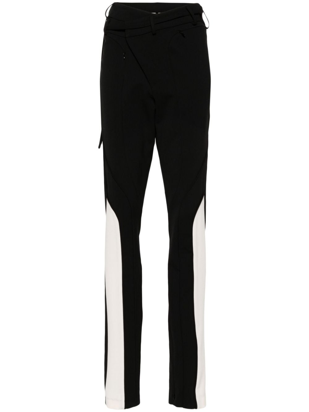 Ottolinger asymmetric straight-leg trousers - Black von Ottolinger