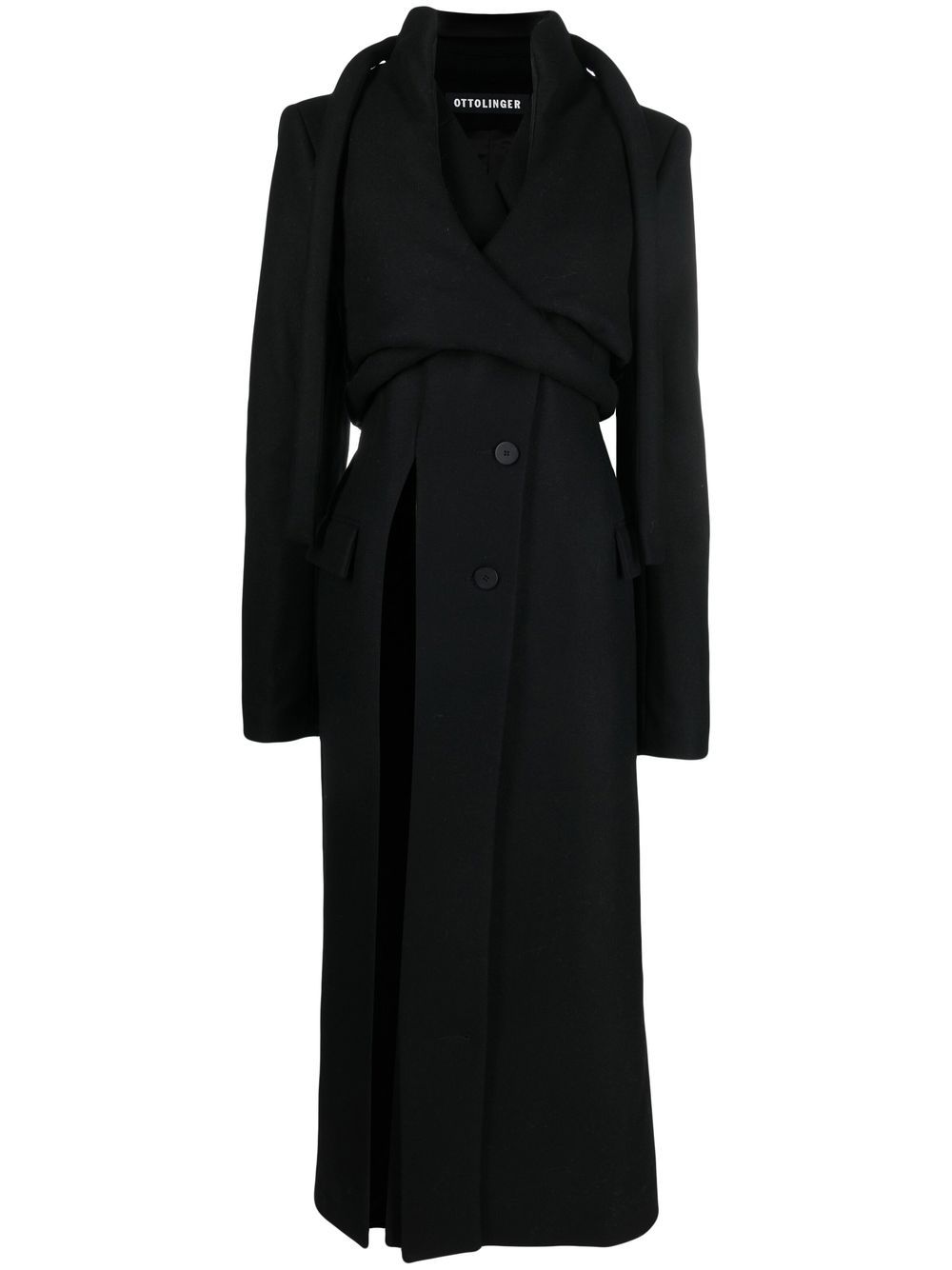 Ottolinger button-up coat - Black von Ottolinger