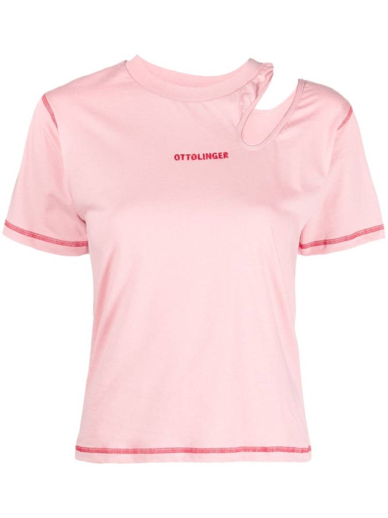 Ottolinger cut-out detail organic cotton T-shirt - Pink von Ottolinger