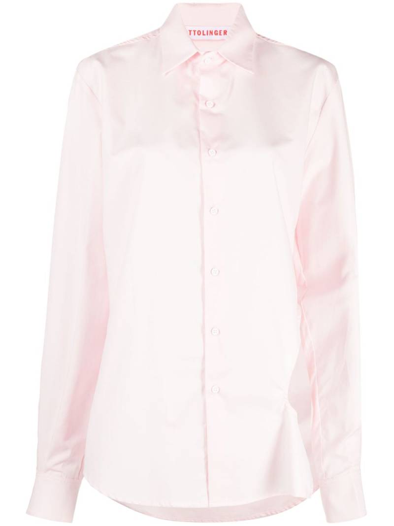 Ottolinger cut-out long-sleeve shirt - Pink von Ottolinger