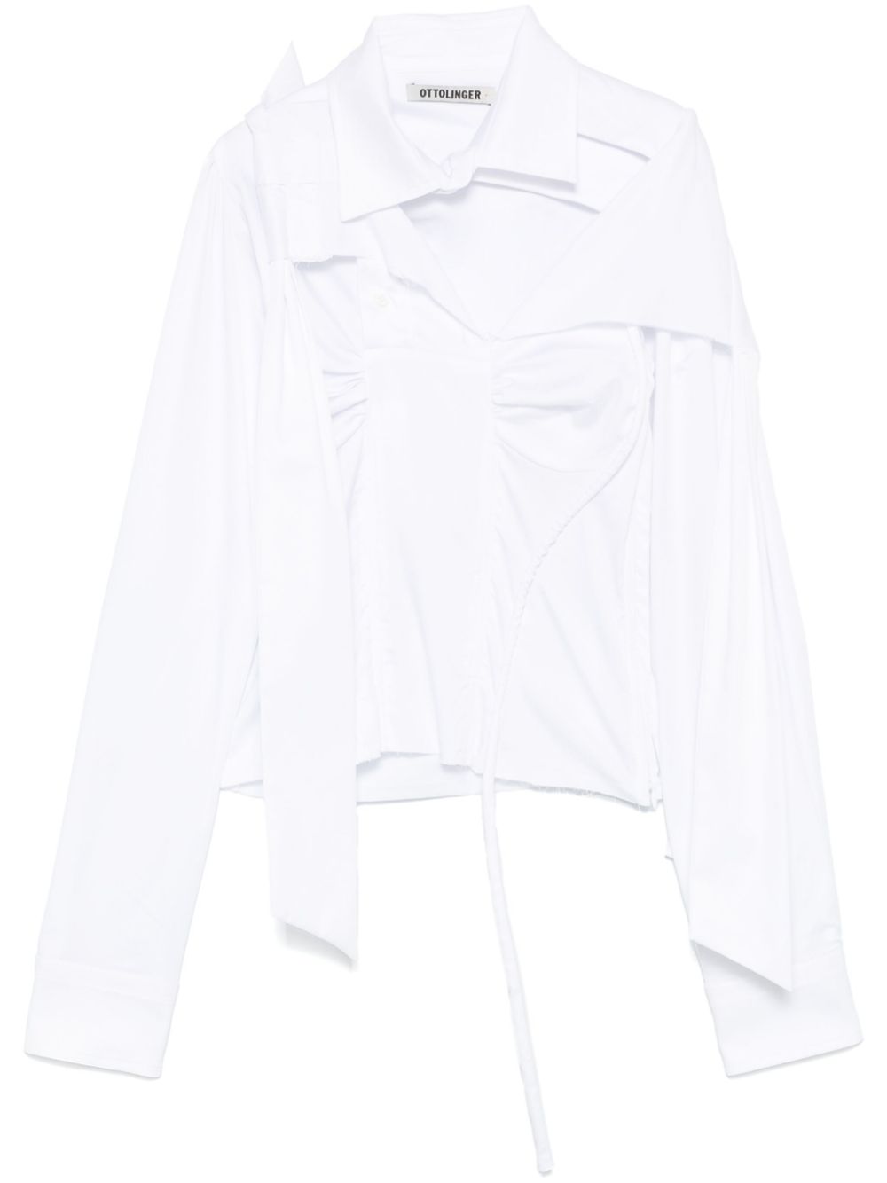 Ottolinger deconstructed lavallière blouse - White von Ottolinger