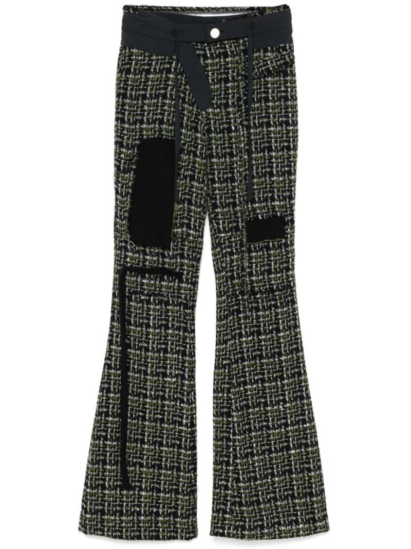 Ottolinger deconstructed tweed trousers - Black von Ottolinger