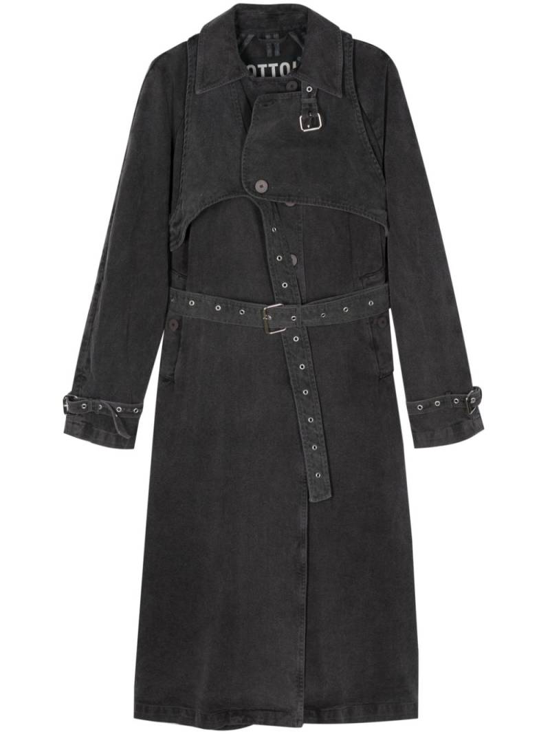 Ottolinger denim trench coat - Grey von Ottolinger