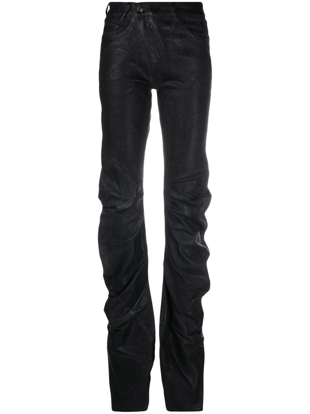 Ottolinger drape denim jeans - Black von Ottolinger