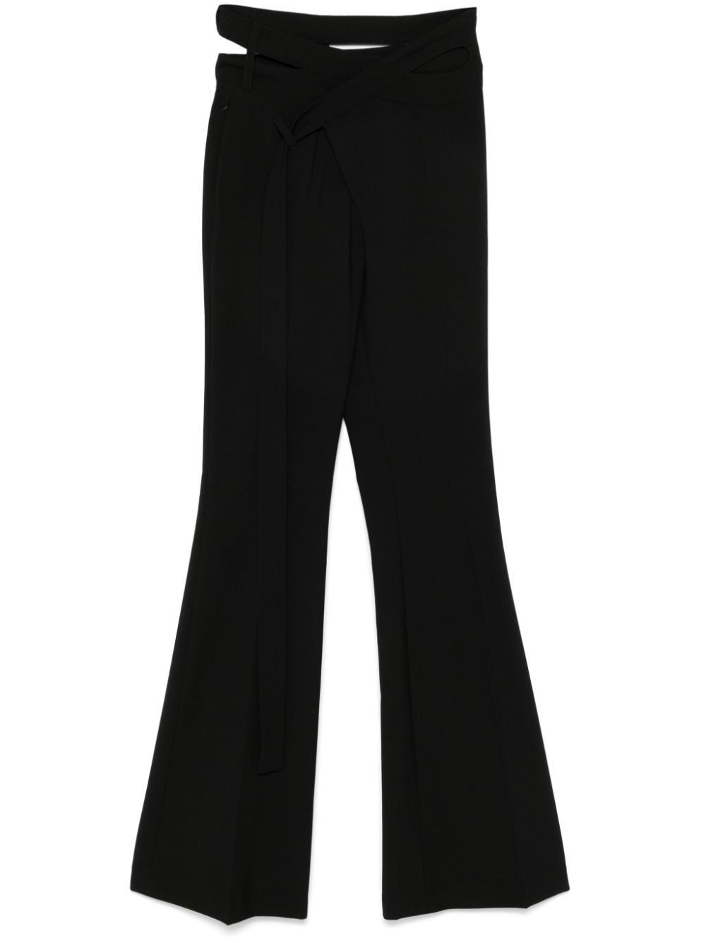 Ottolinger flared wrap trousers - Black von Ottolinger