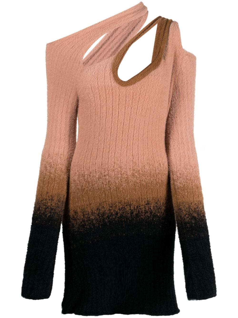 Ottolinger gradient-effect knitted mini dress - Pink von Ottolinger