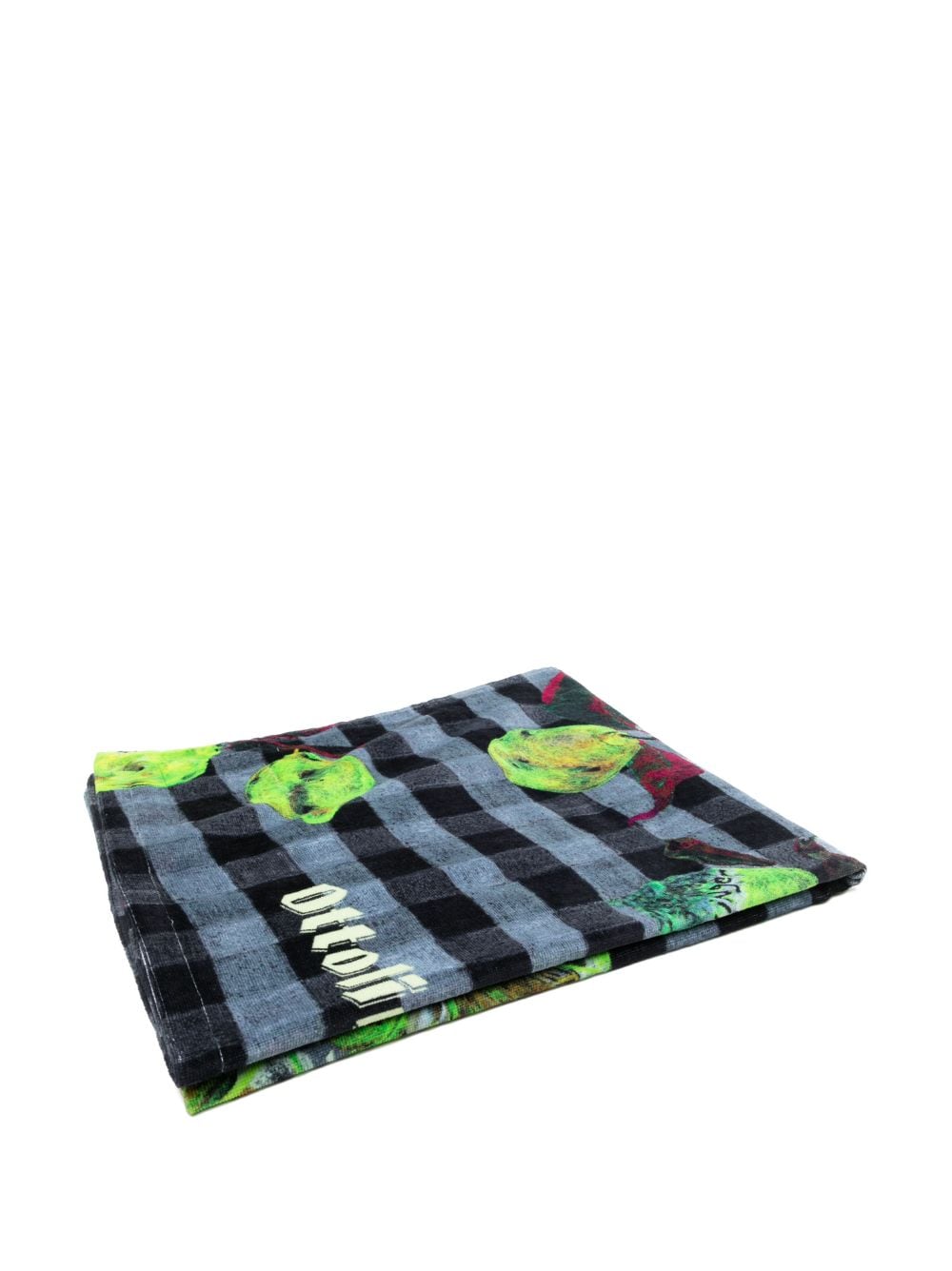 Ottolinger graphic-print cotton towel - Blue von Ottolinger