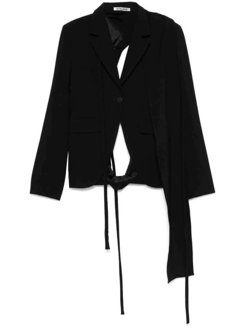 Ottolinger open-back blazer - Black von Ottolinger