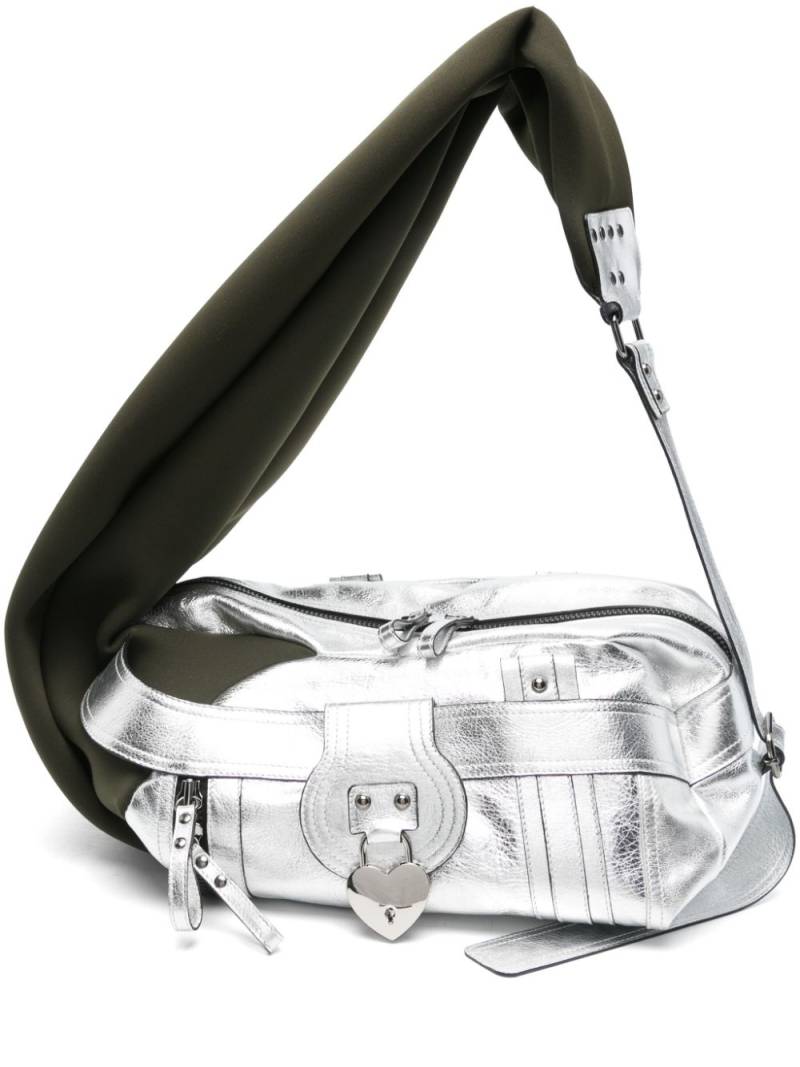 Ottolinger padlock-detail shoulder bag - Silver von Ottolinger