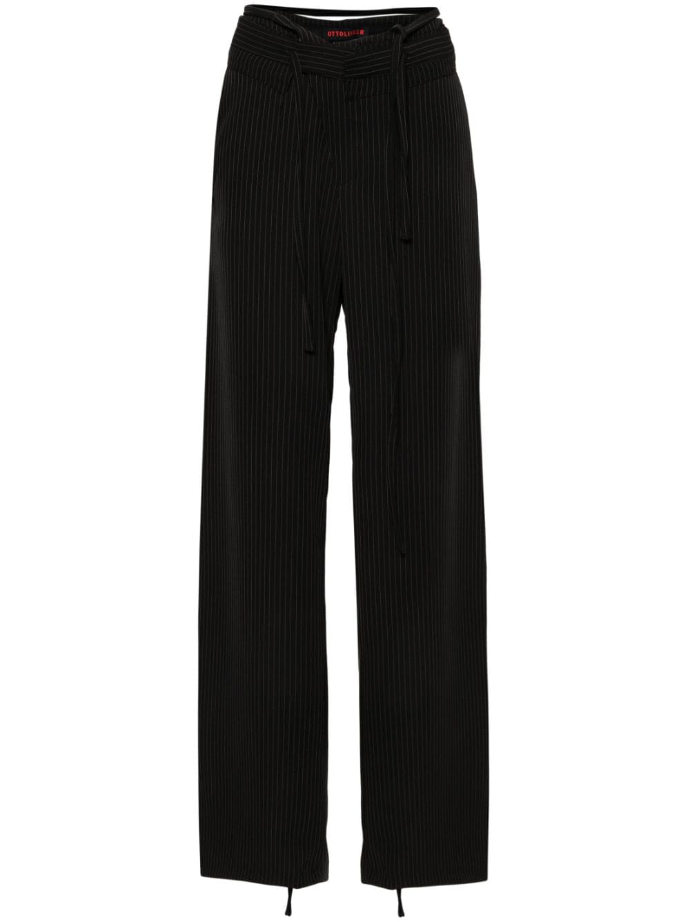 Ottolinger pinstripe-pattern trousers - Black von Ottolinger