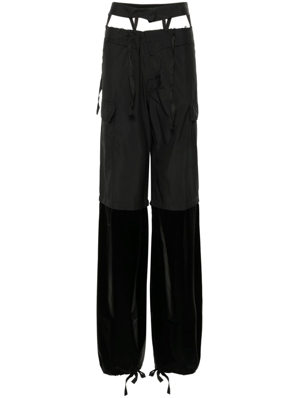 Ottolinger raw-cut finish trousers - Black von Ottolinger