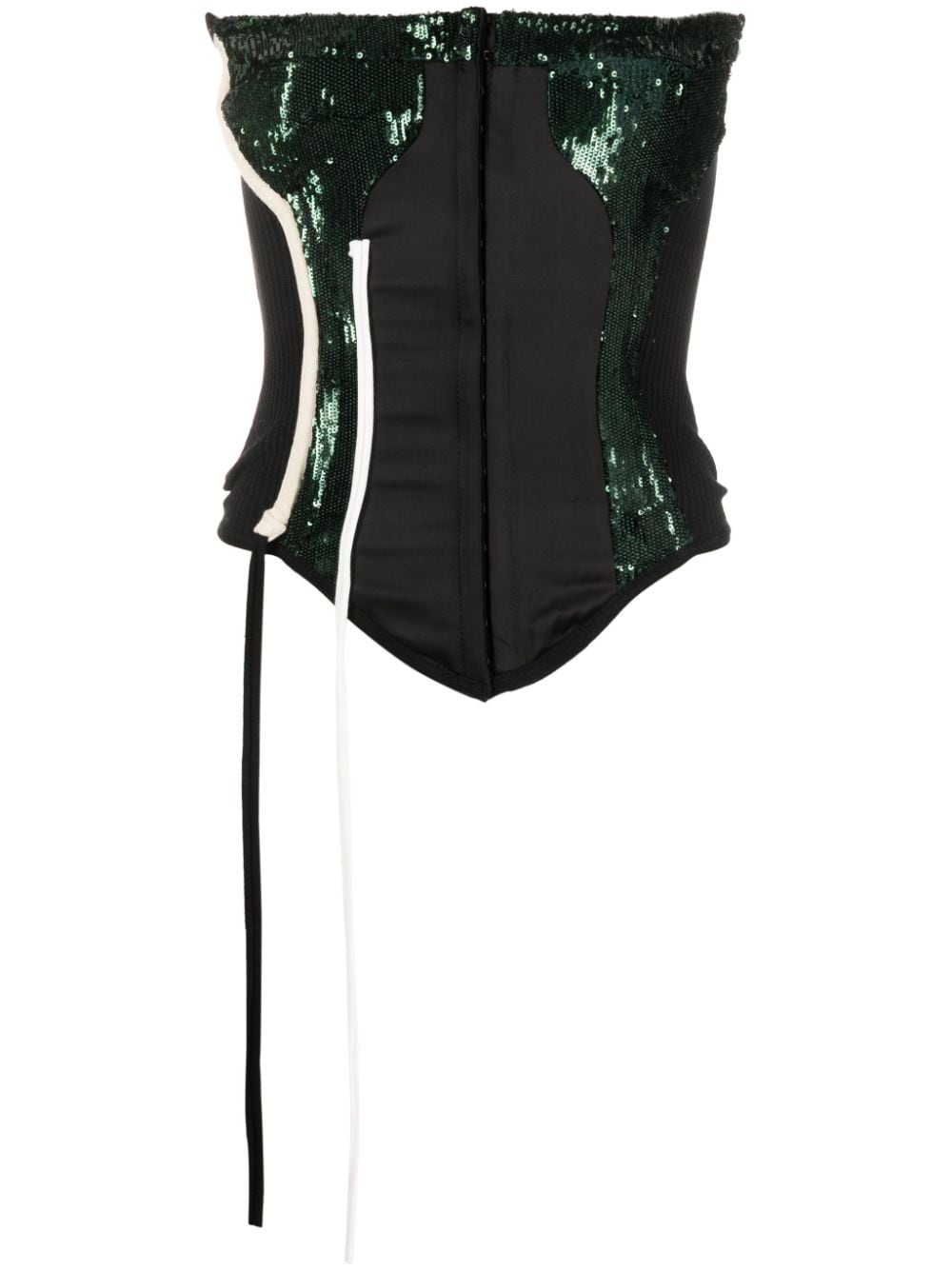 Ottolinger sequin-embellished strapless corset vest - Black von Ottolinger