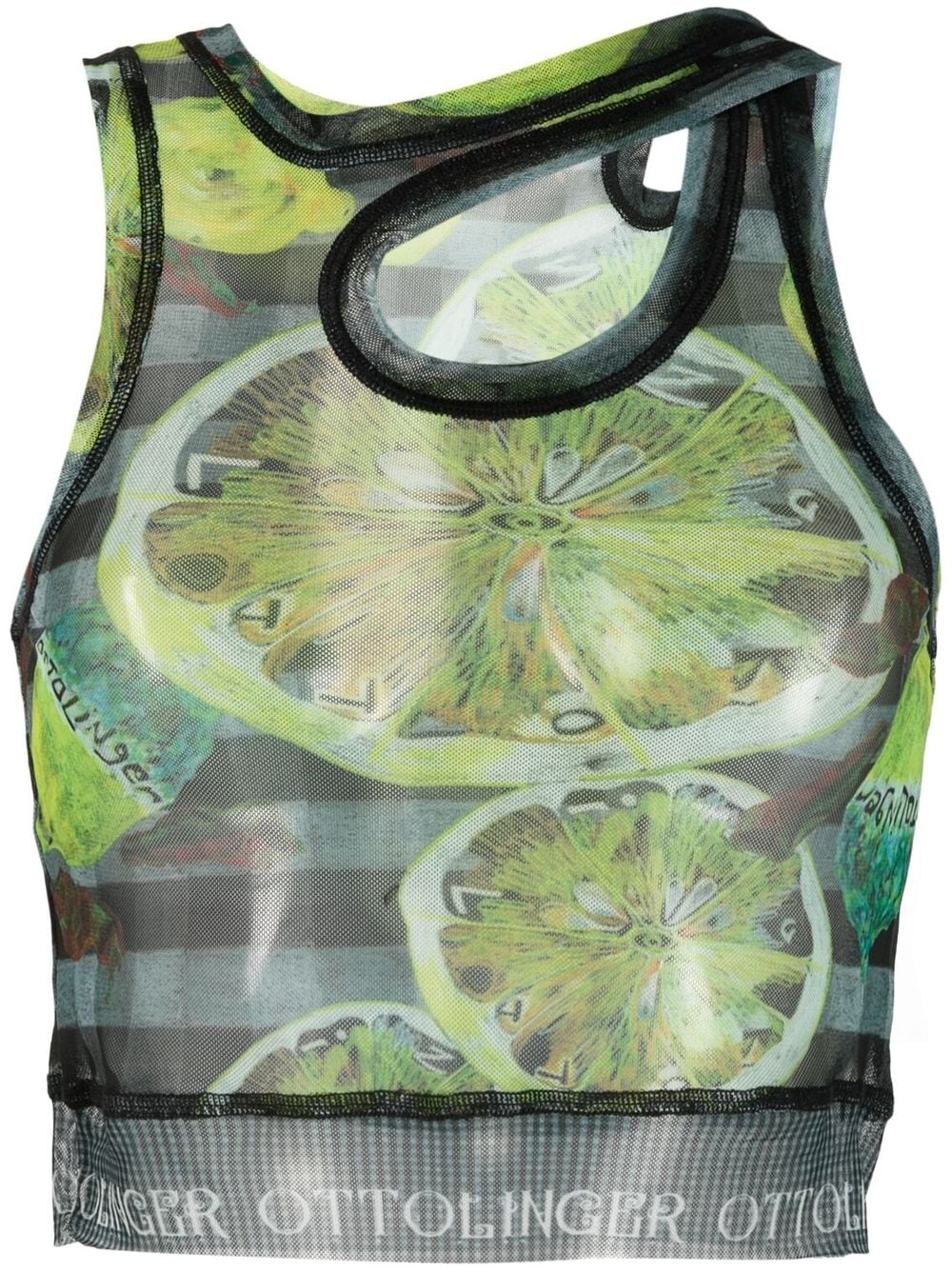 Ottolinger sheer lemon print vest - Yellow von Ottolinger