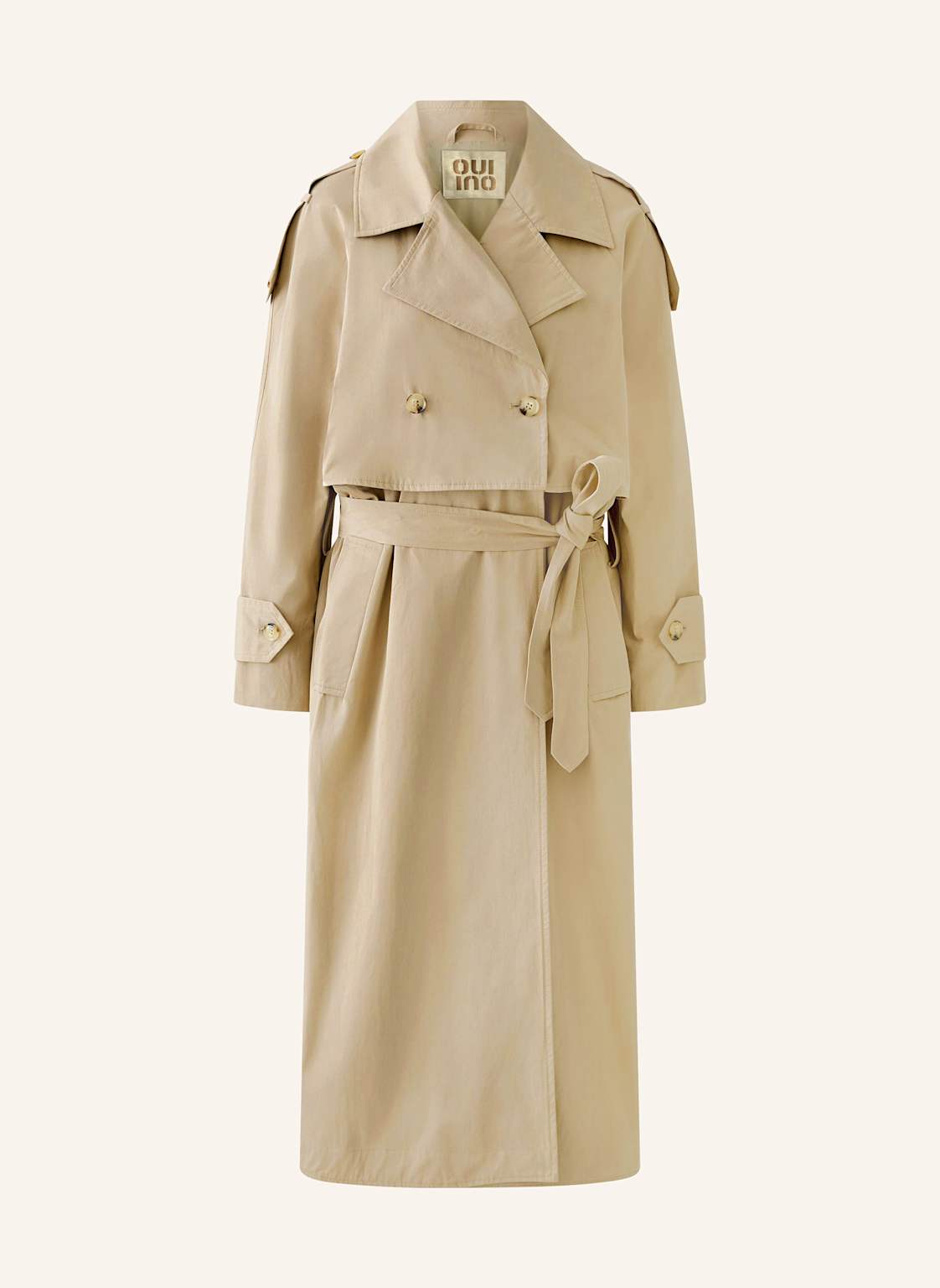 Oui 2-In-1-Trenchcoat beige Oui 2-In-1-Trenchcoat beige von Oui