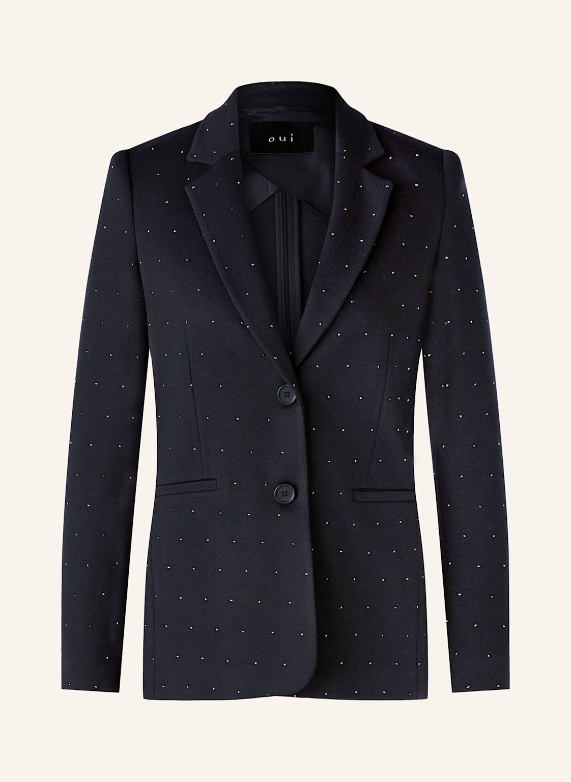 Oui Blazer Mit Schmucksteinen blau von Oui