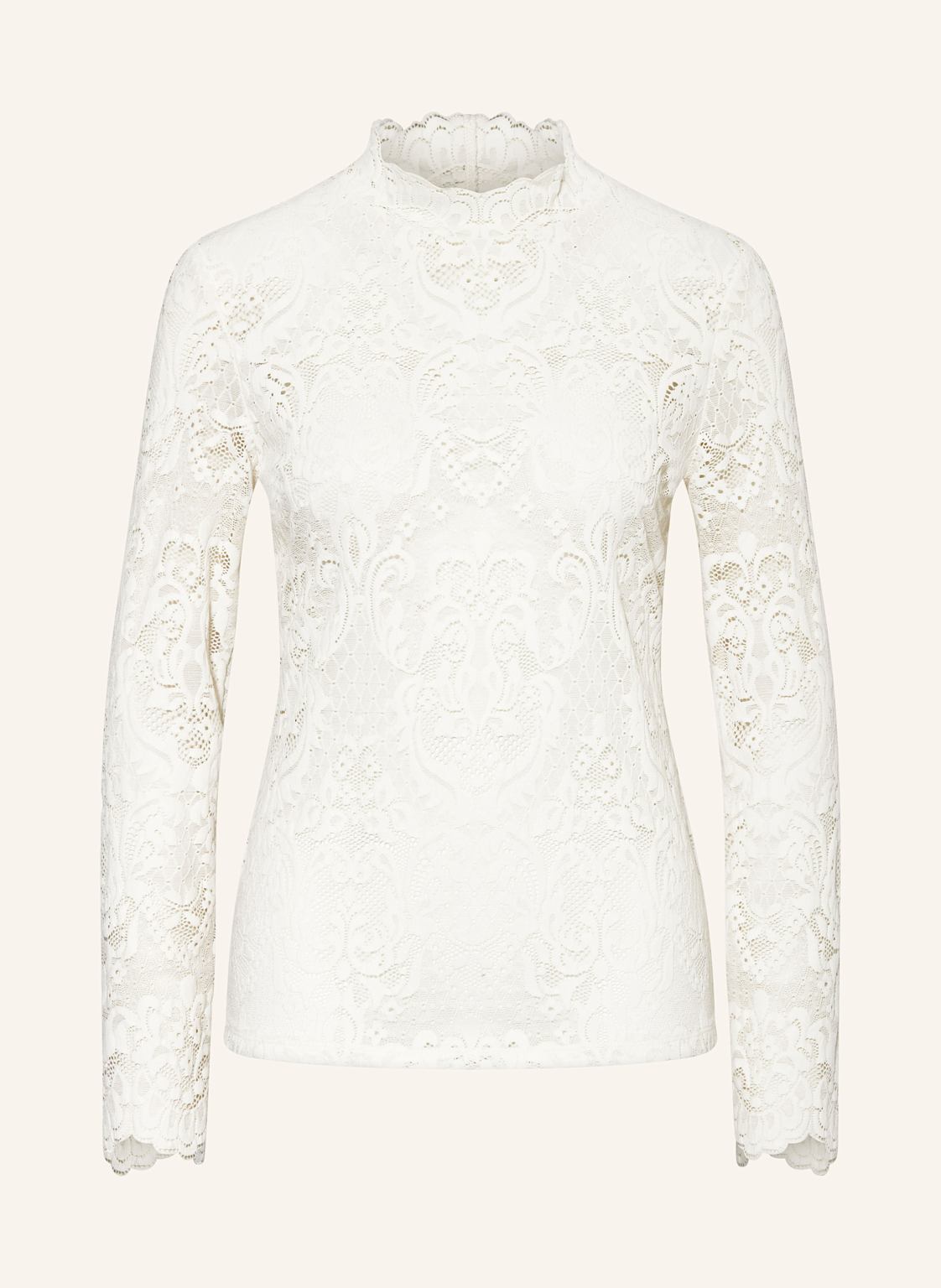 Oui Blusenshirt Aus Spitze weiss Oui Blusenshirt Aus Spitze weiss von Oui