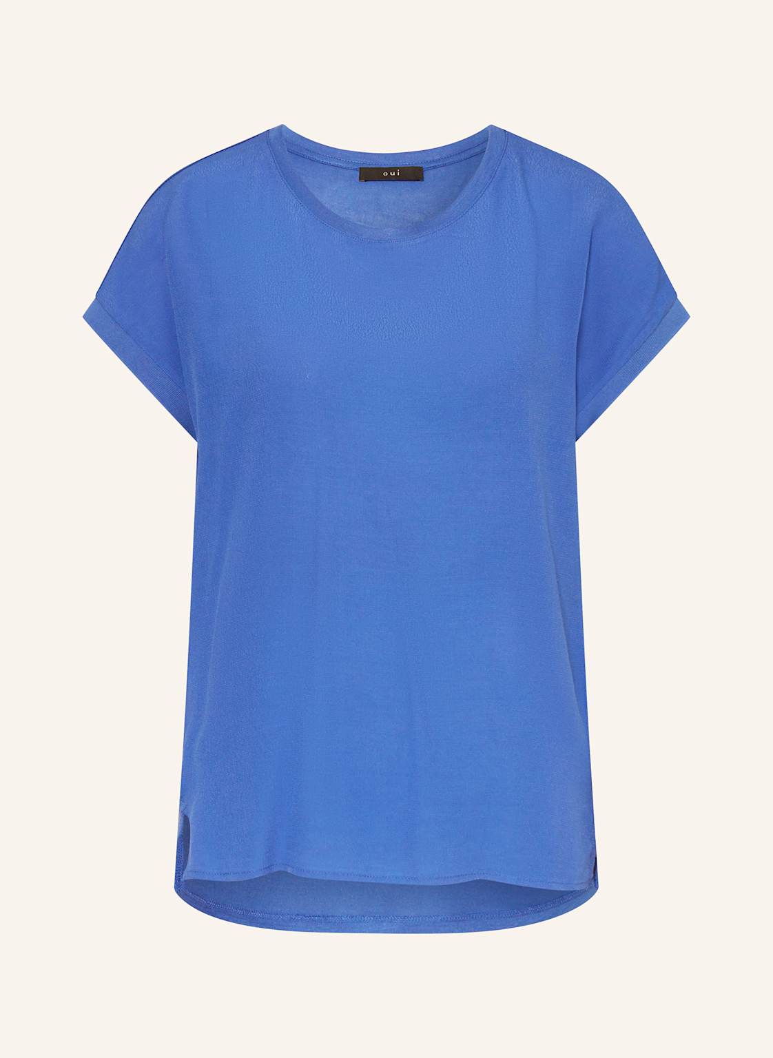 Oui Blusenshirt Im Materialmix blau von Oui