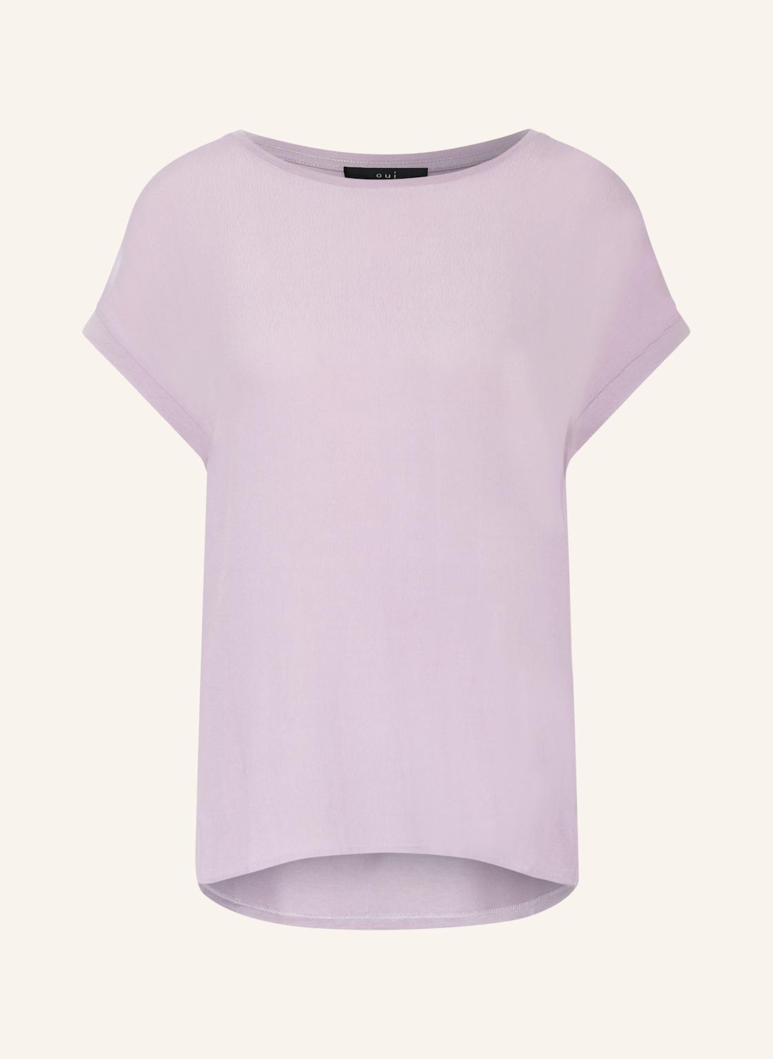 Oui Blusenshirt Im Materialmix lila Oui Blusenshirt Im Materialmix lila von Oui