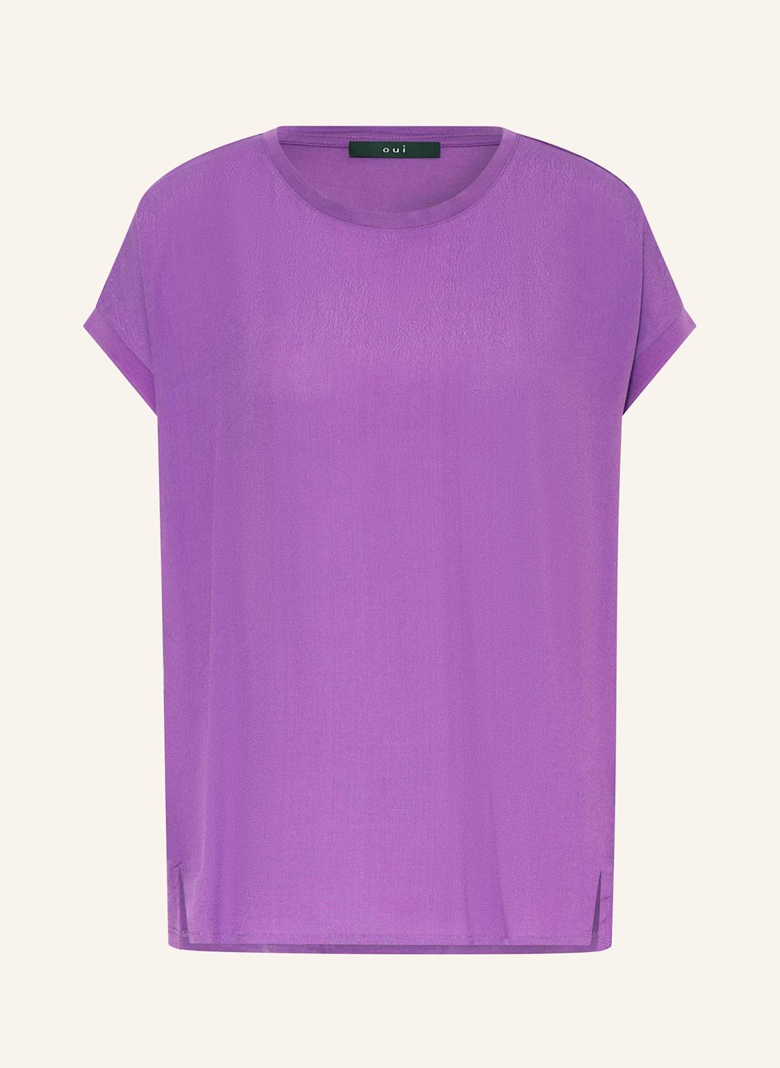 Oui Blusenshirt Im Materialmix lila Oui Blusenshirt Im Materialmix lila von Oui