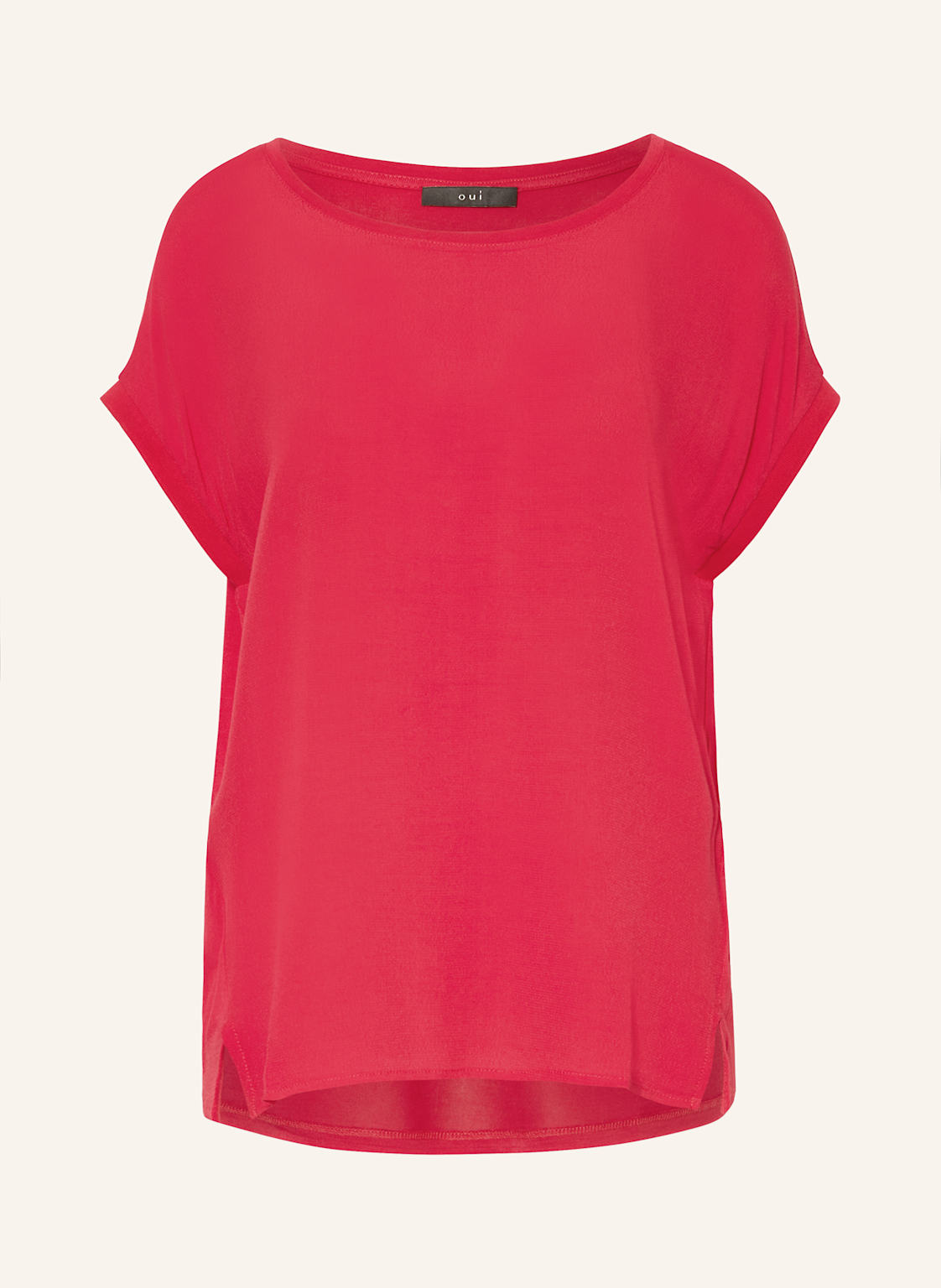 Oui Blusenshirt Im Materialmix pink von Oui