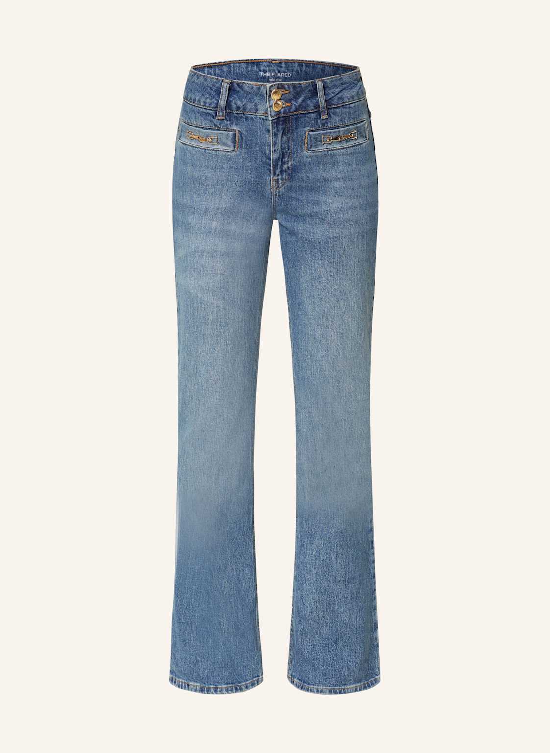 Oui Bootcut Jeans blau von Oui