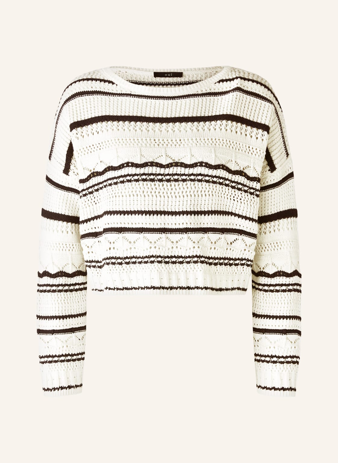 Oui Cropped-Pullover weiss von Oui