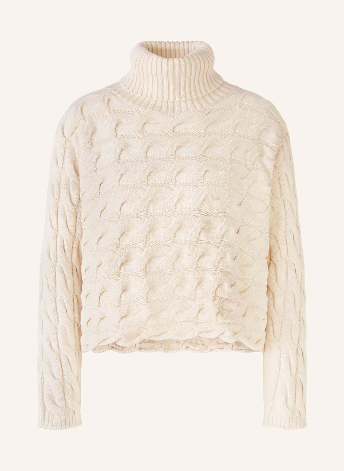 Oui Cropped-Rollkragenpullover beige von Oui