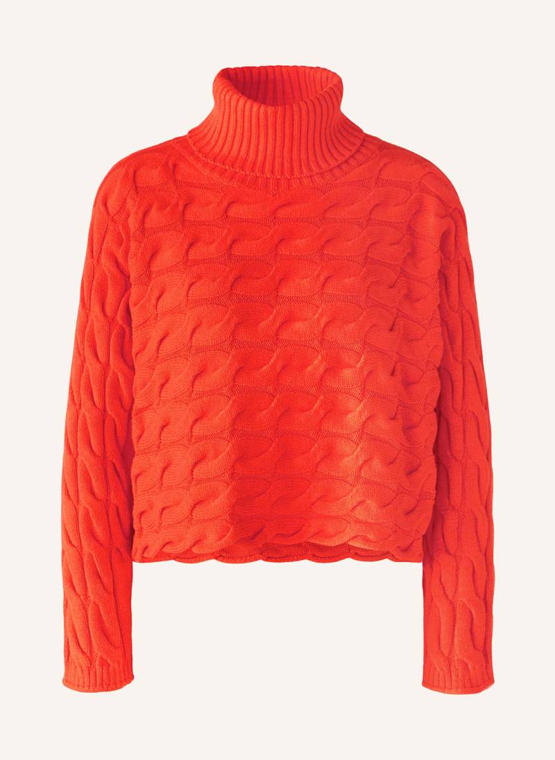 Oui Cropped-Rollkragenpullover rot von Oui