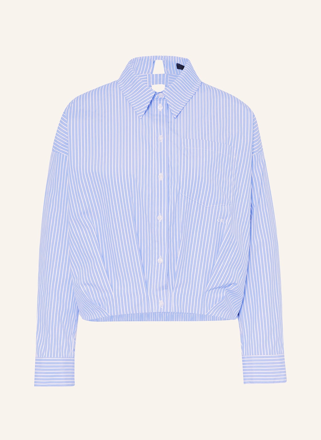 Oui Hemdbluse Mit Cut-Out blau Oui Hemdbluse Mit Cut-Out blau von Oui