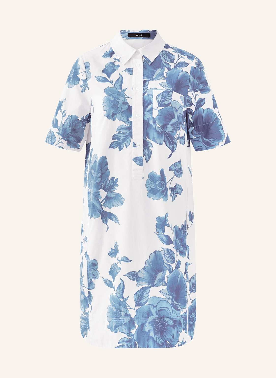 Oui Hemdblusenkleid blau Oui Hemdblusenkleid blau von Oui