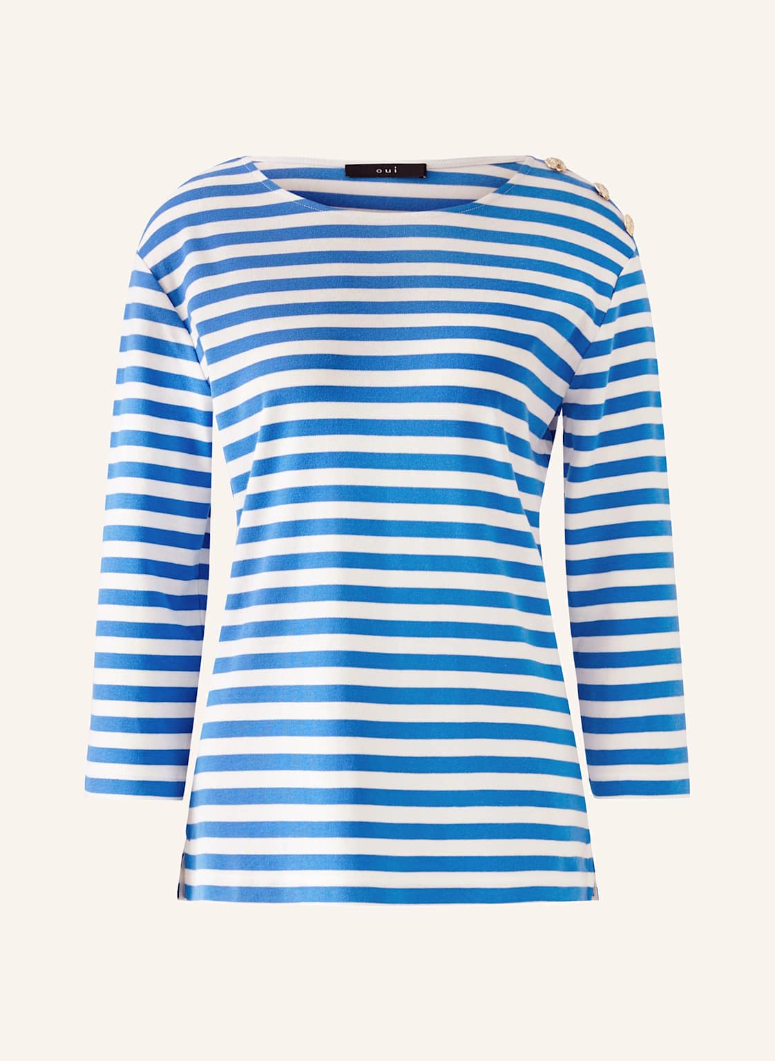 Oui Longsleeve Sunala blau Oui Longsleeve Sunala blau von Oui