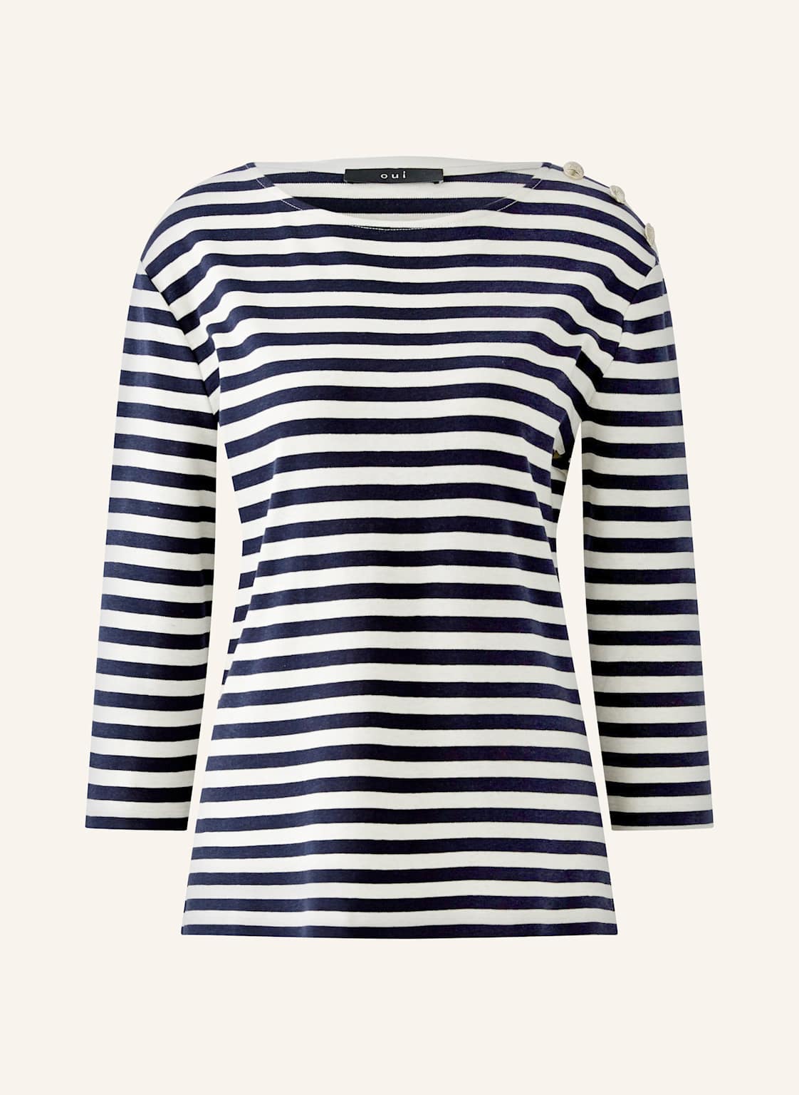 Oui Longsleeve Sunala weiss Oui Longsleeve Sunala weiss von Oui