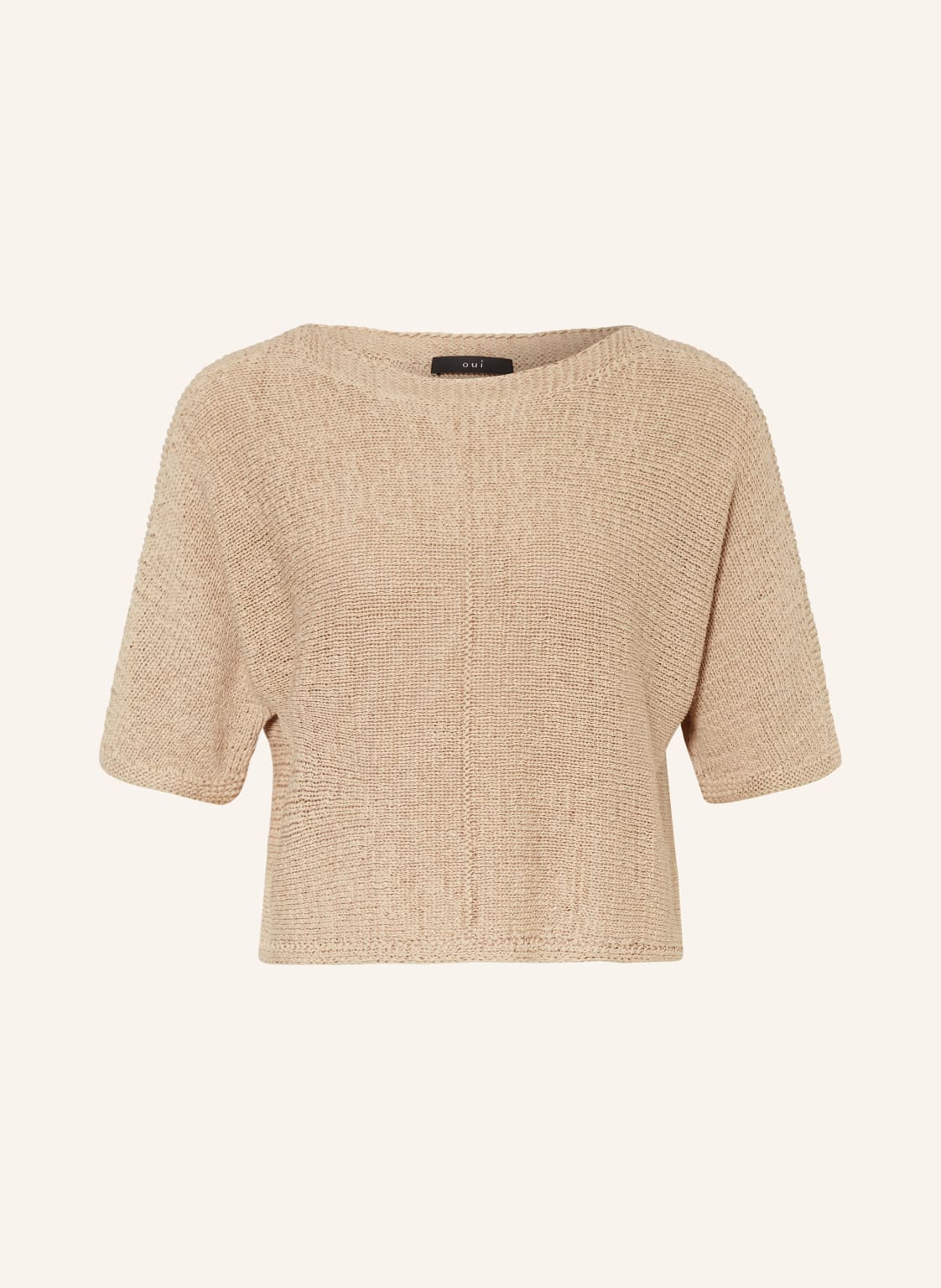 Oui Pullover Mit 3/4-Arm beige von Oui