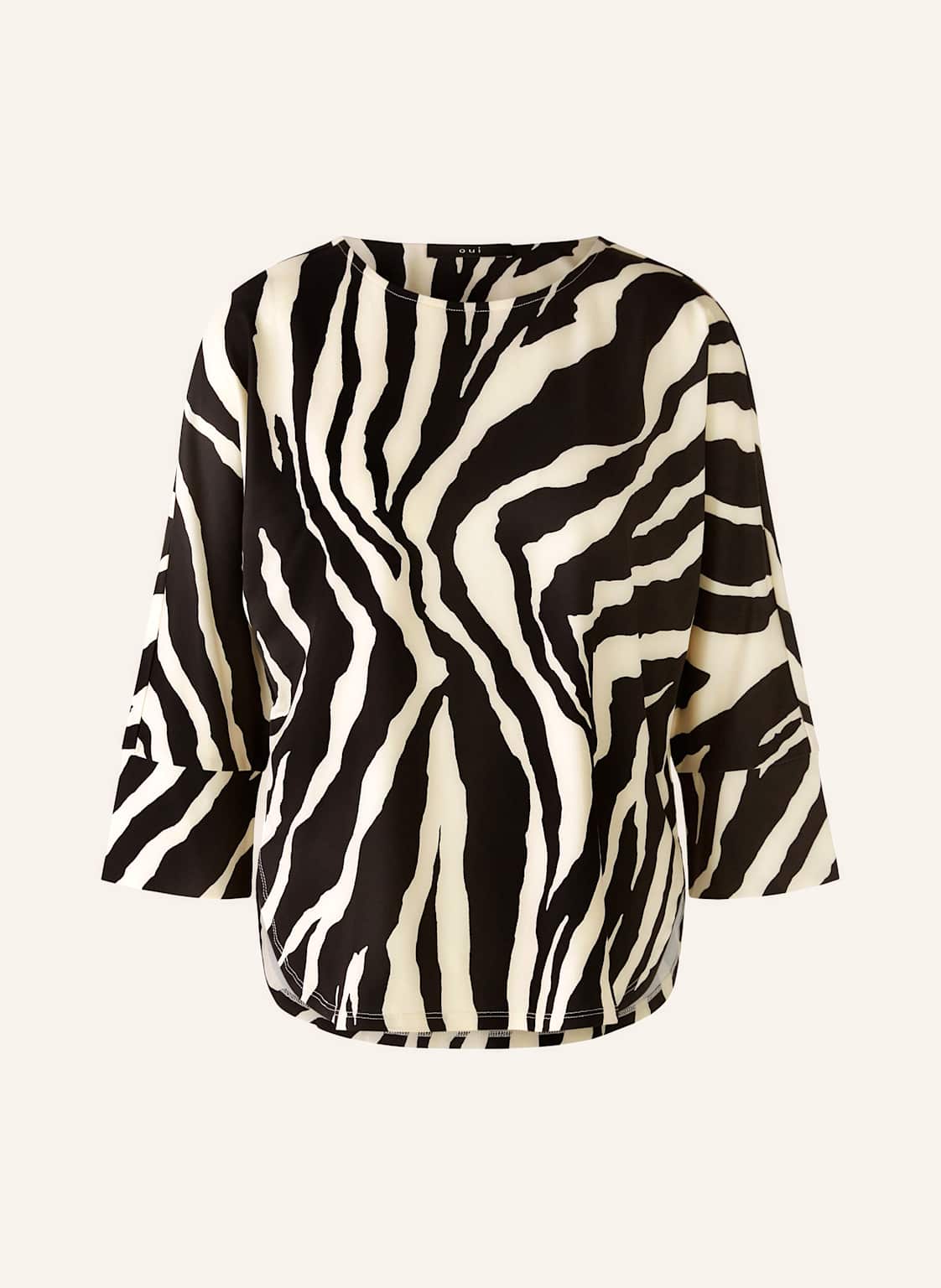Oui Shirt Mit 3/4-Arm schwarz Oui Shirt Mit 3/4-Arm schwarz von Oui