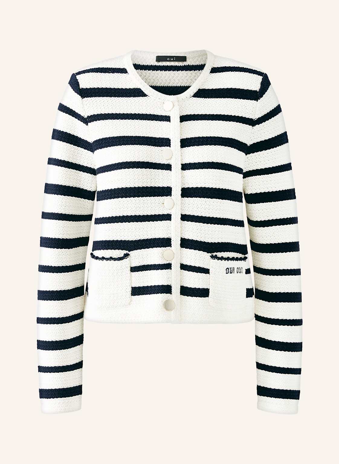 Oui Strickjacke weiss Oui Strickjacke weiss von Oui