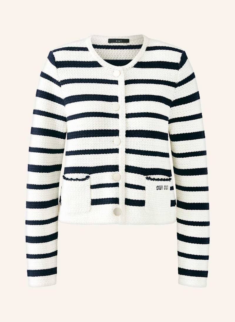 Oui Strickjacke weiss von Oui