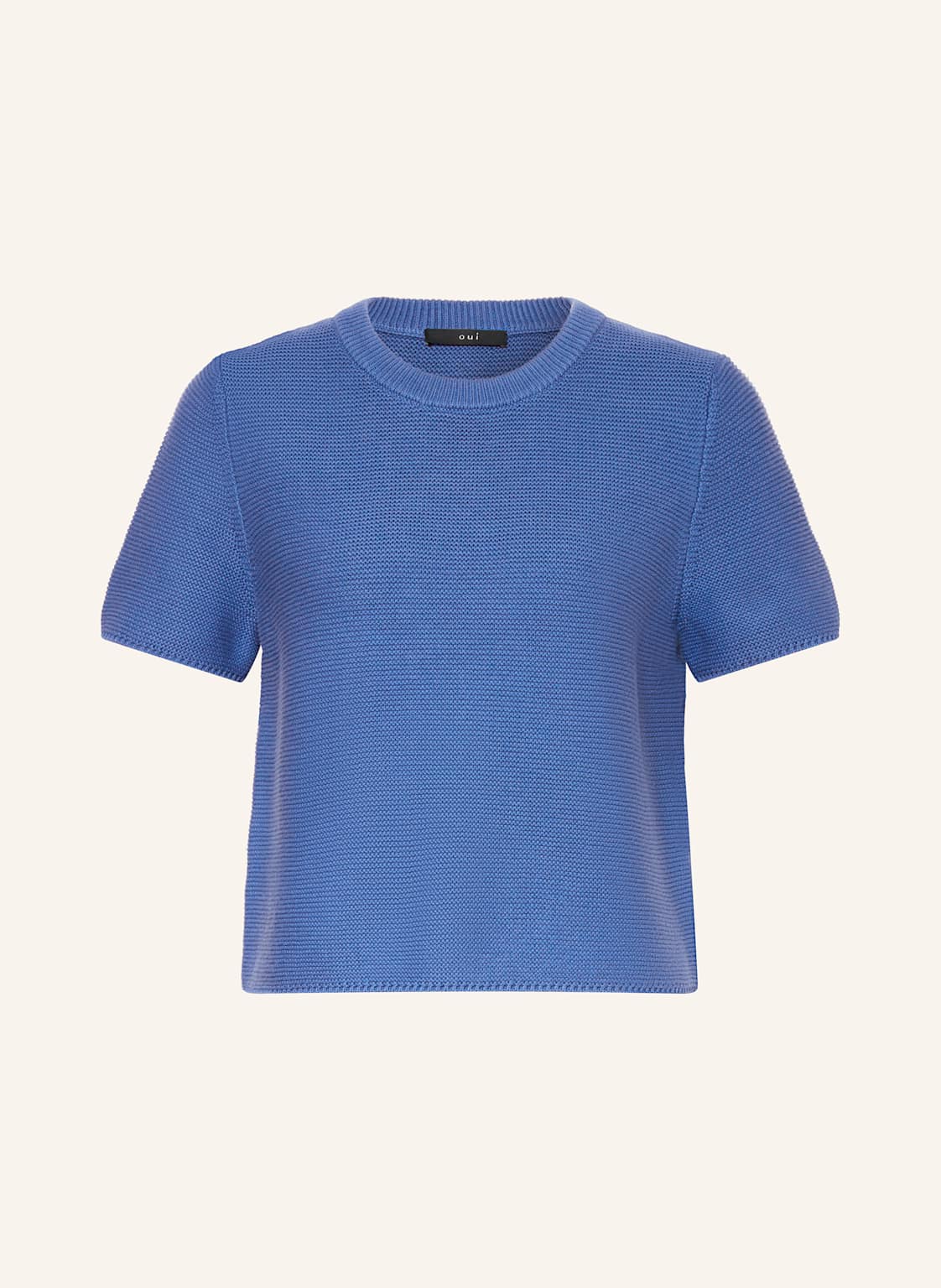 Oui Strickshirt Mit Cut-Out blau Oui Strickshirt Mit Cut-Out blau von Oui