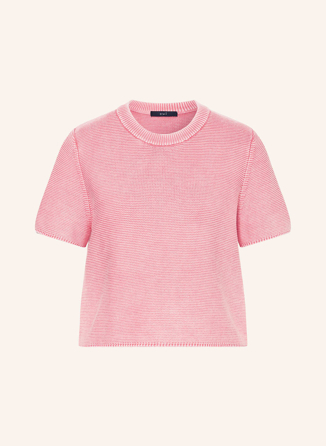 Oui Strickshirt Mit Cut-Out rosa Oui Strickshirt Mit Cut-Out rosa von Oui