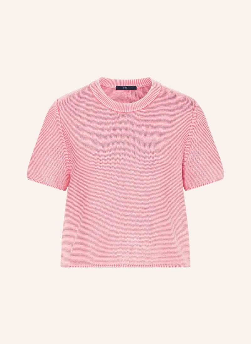 Oui Strickshirt Mit Cut-Out rosa Oui Strickshirt Mit Cut-Out rosa von Oui