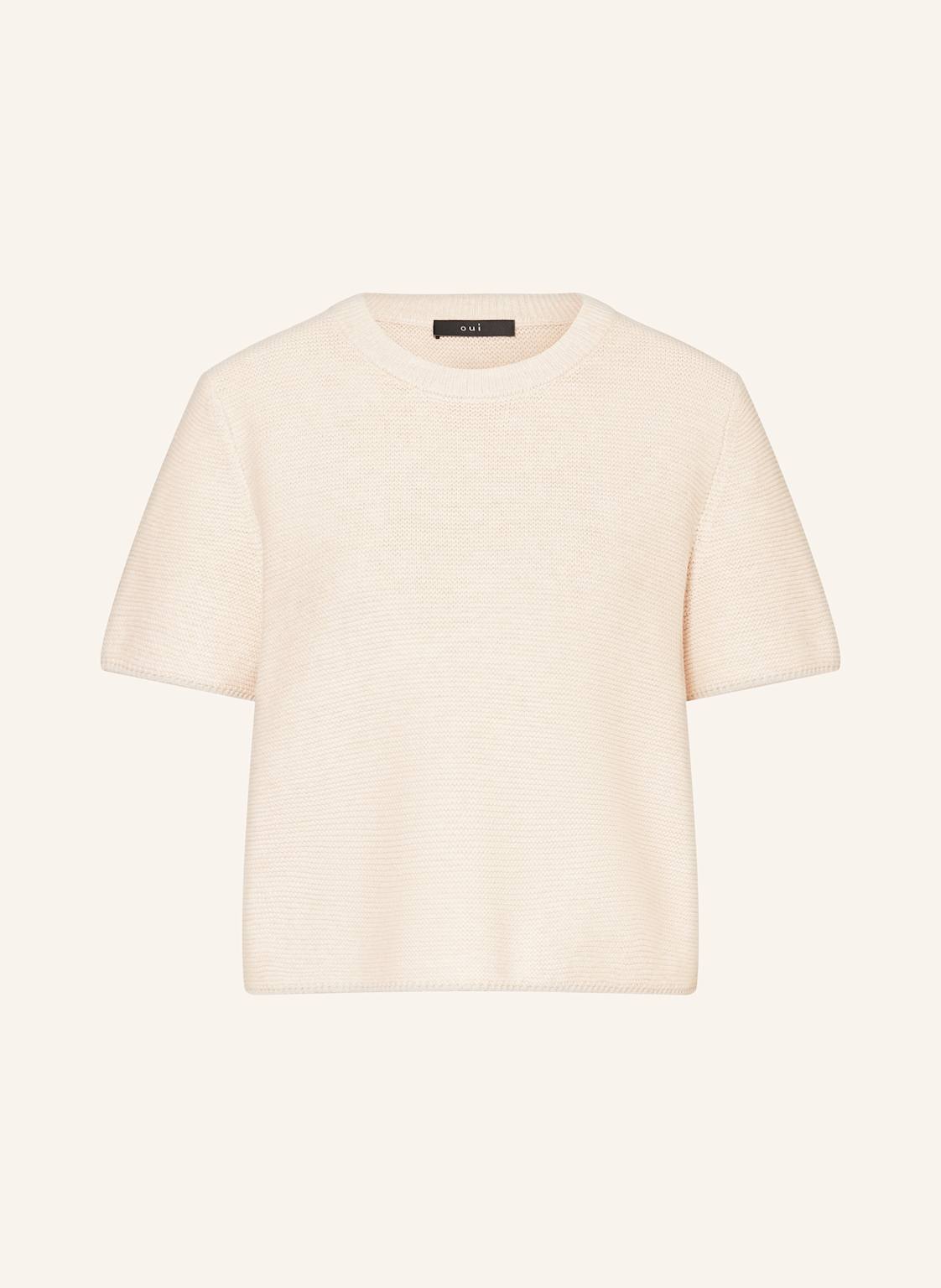 Oui Strickshirt Mit Cut-Out weiss Oui Strickshirt Mit Cut-Out weiss von Oui
