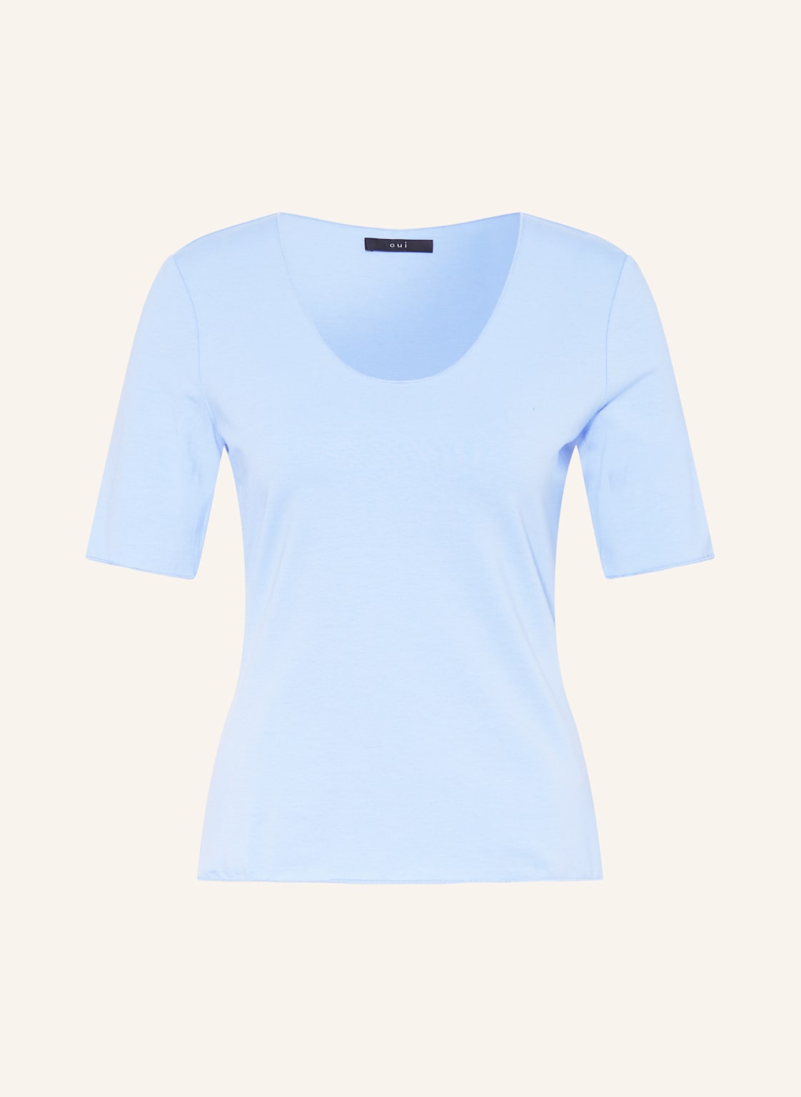 Oui T-Shirt Mit 3/4-Arm blau von Oui