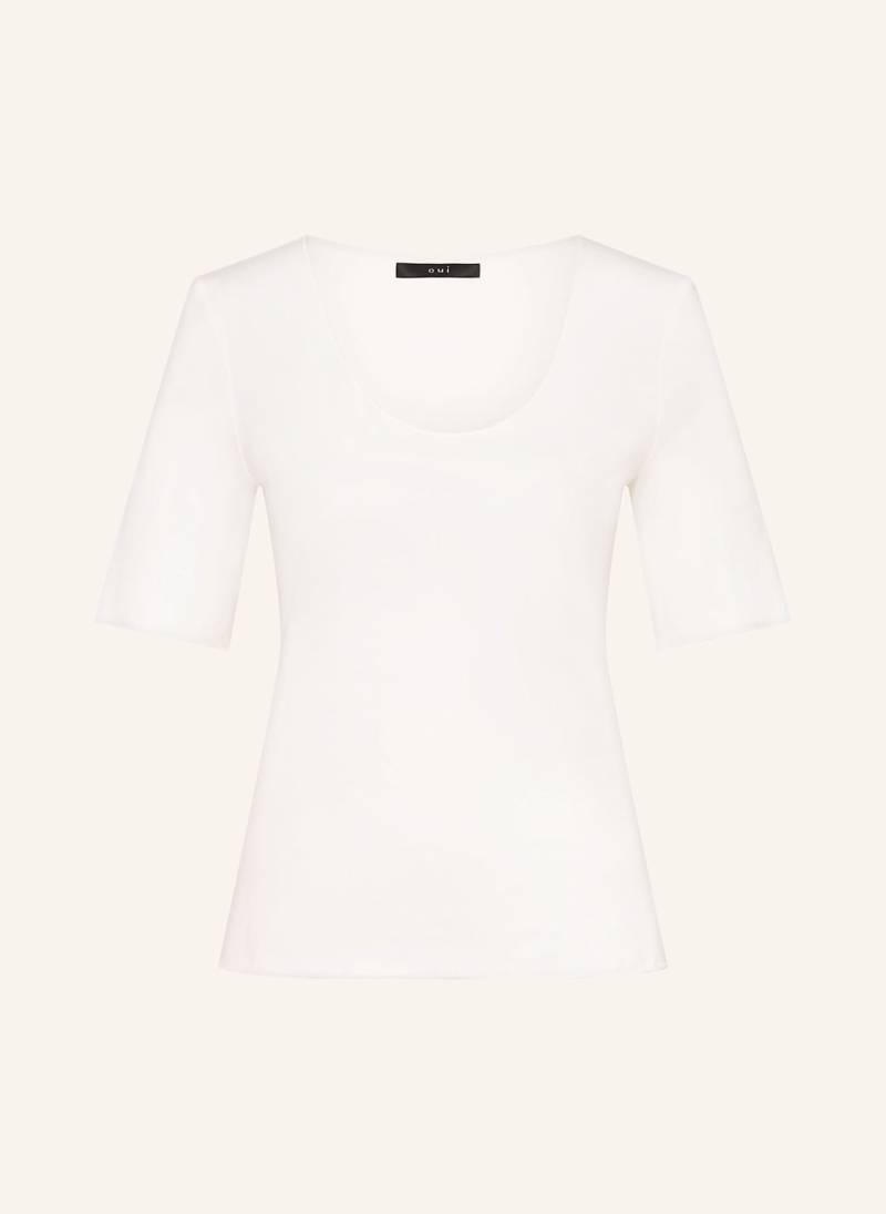 Oui T-Shirt Mit 3/4-Arm weiss von Oui