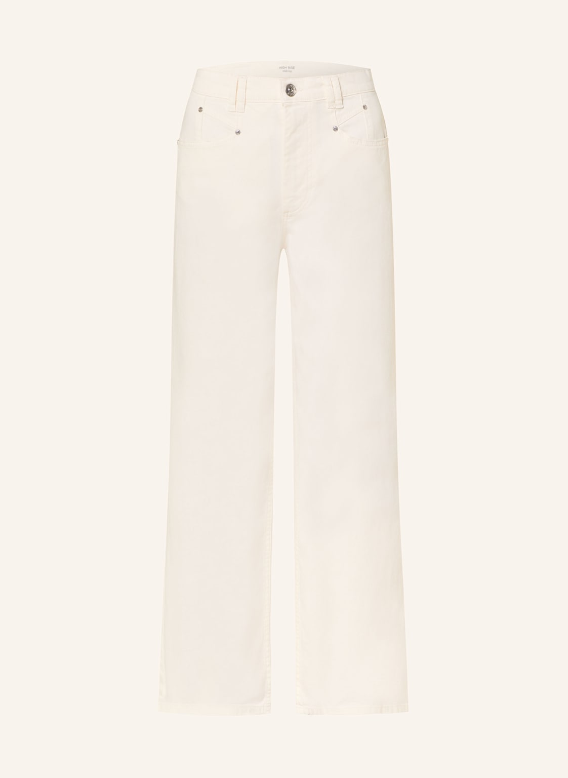 Oui Wide Leg Jeans weiss von Oui