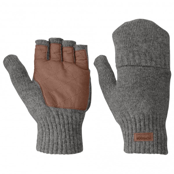 Outdoor Research - Lost Coast Fingerless Mitt - Handschuhe Gr L grau von Outdoor Research