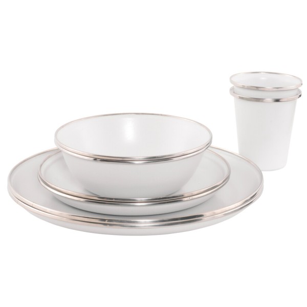 Outwell - Delight Essgeschirr für 2 Personen - Geschirr-Set grau/weiß Outwell - Delight Essgeschirr für 2 Personen - Geschirr-Set grau/weiß von Outwell