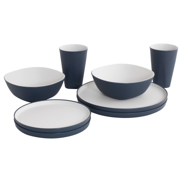 Outwell - Gala Geschirrr-Set 2 Personen - Geschirr-Set grau;grau/blau;oliv von Outwell