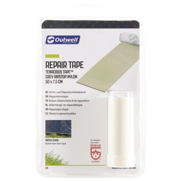 Outwell - Repair Tape - Reparaturset Gr 7,6 x 50 cm schwarz/grau von Outwell